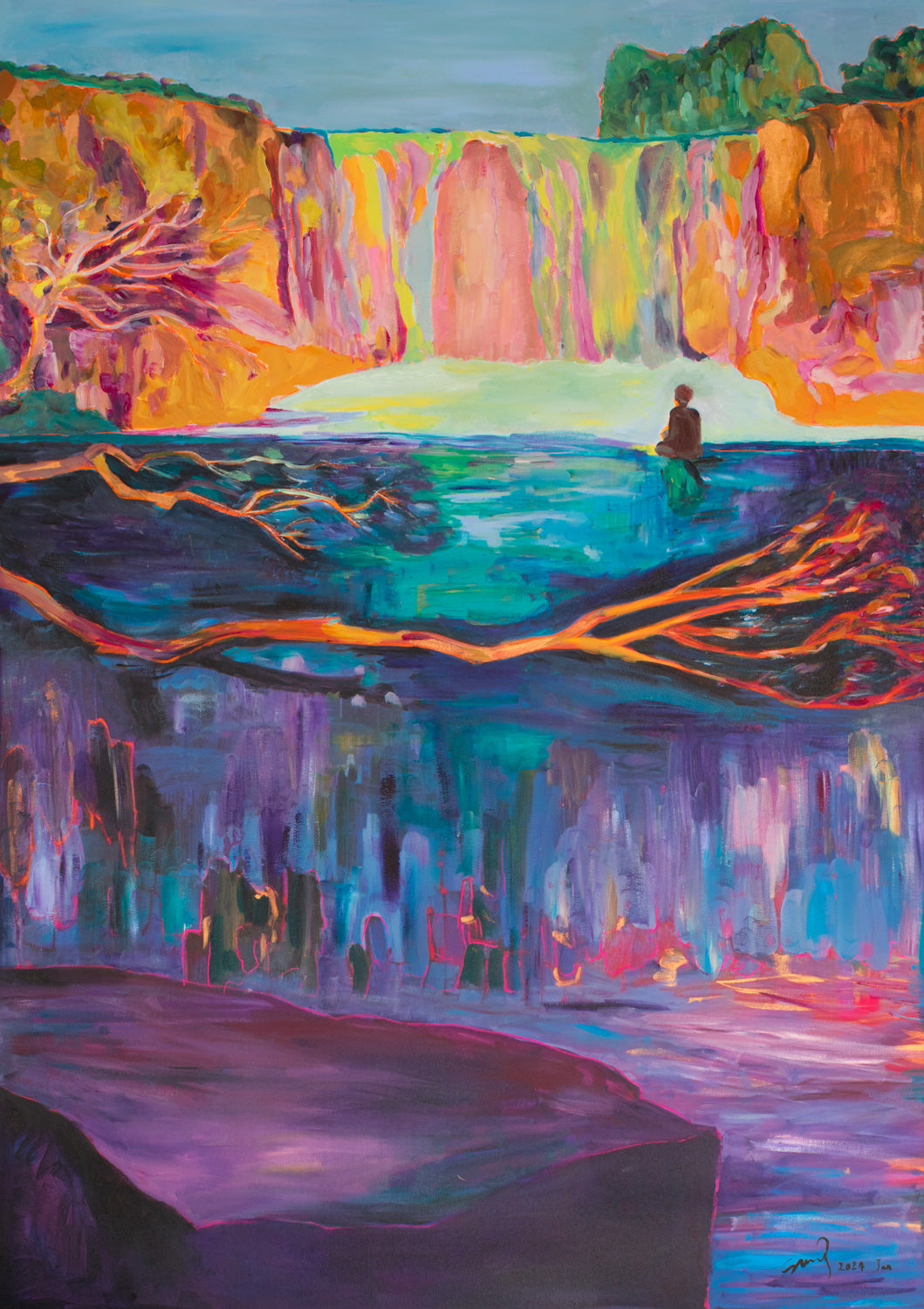 Under the waterfall #11014