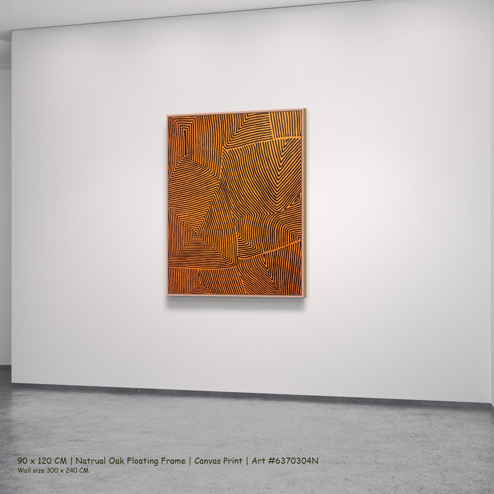 1003137N natural oak — large canvas print