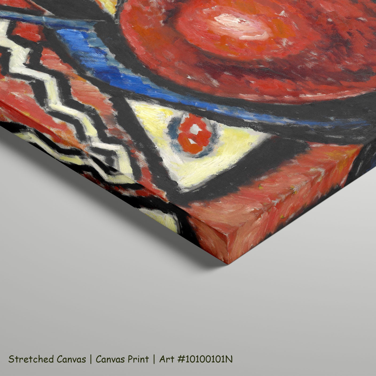 Movement by Marsden Hartley as a large stretched red and orange Expressionist Abstract canvas print