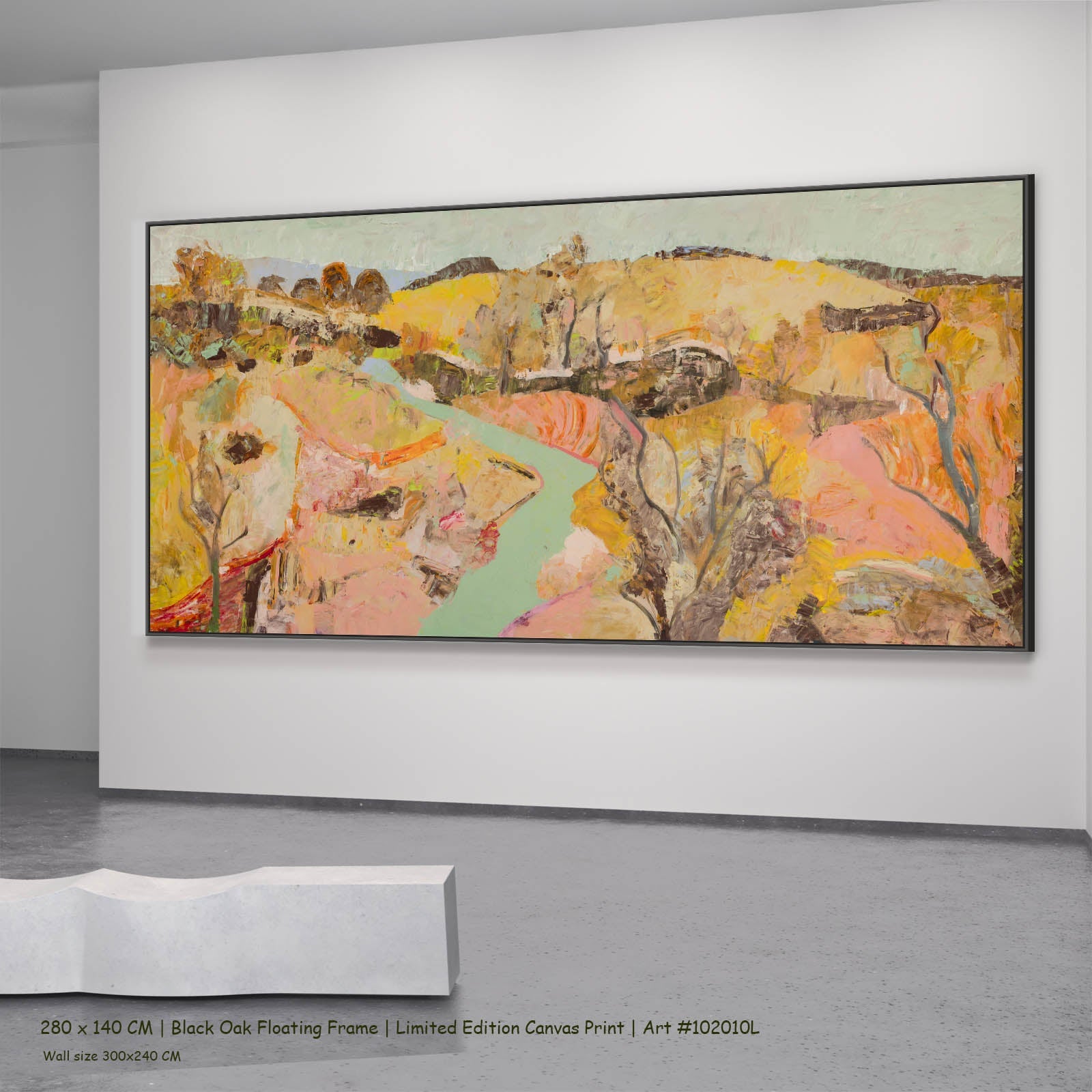 Albury, gold, pink, brown Limited Edition Print by Summer Jiang