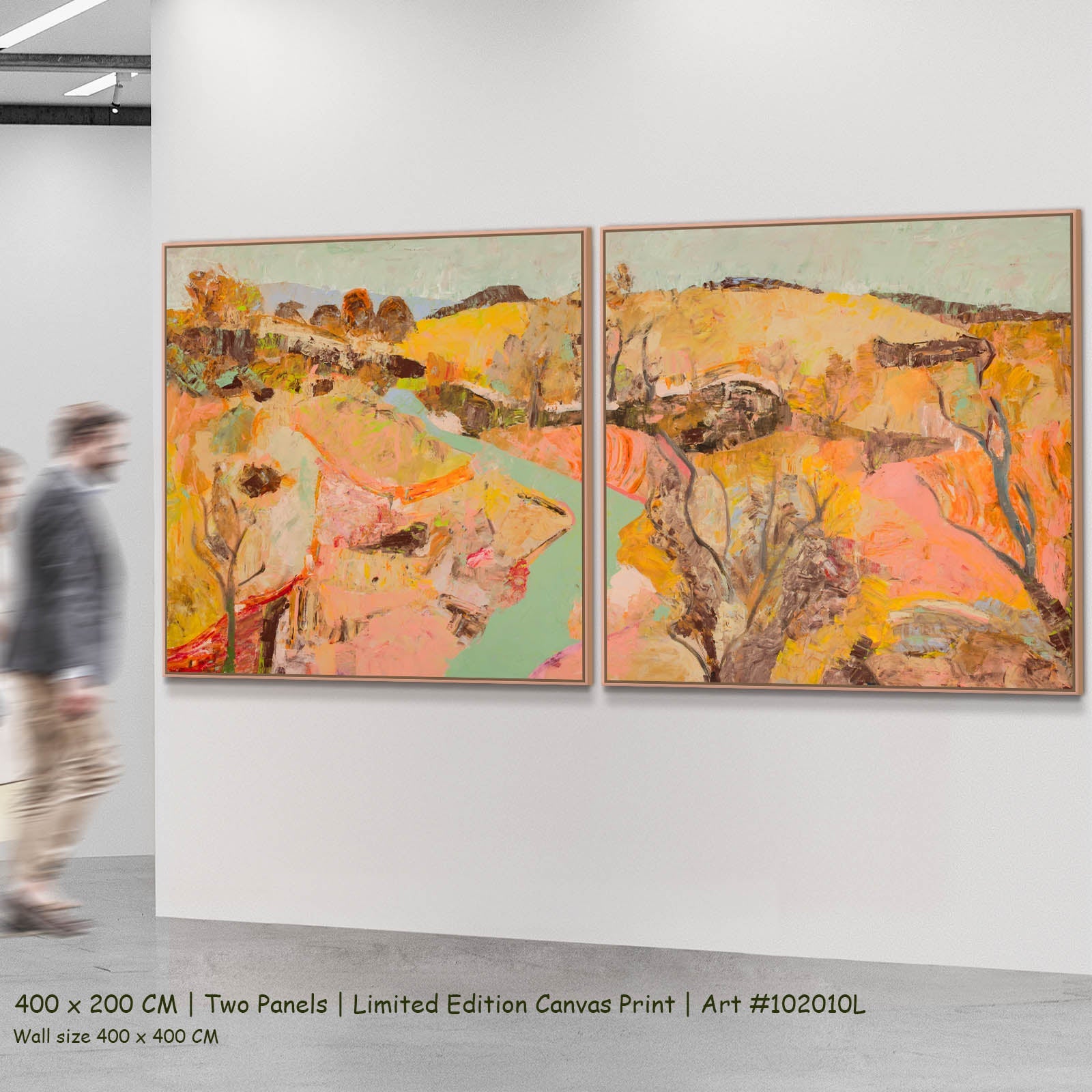 Albury, gold, pink, brown Limited Edition Print by Summer Jiang