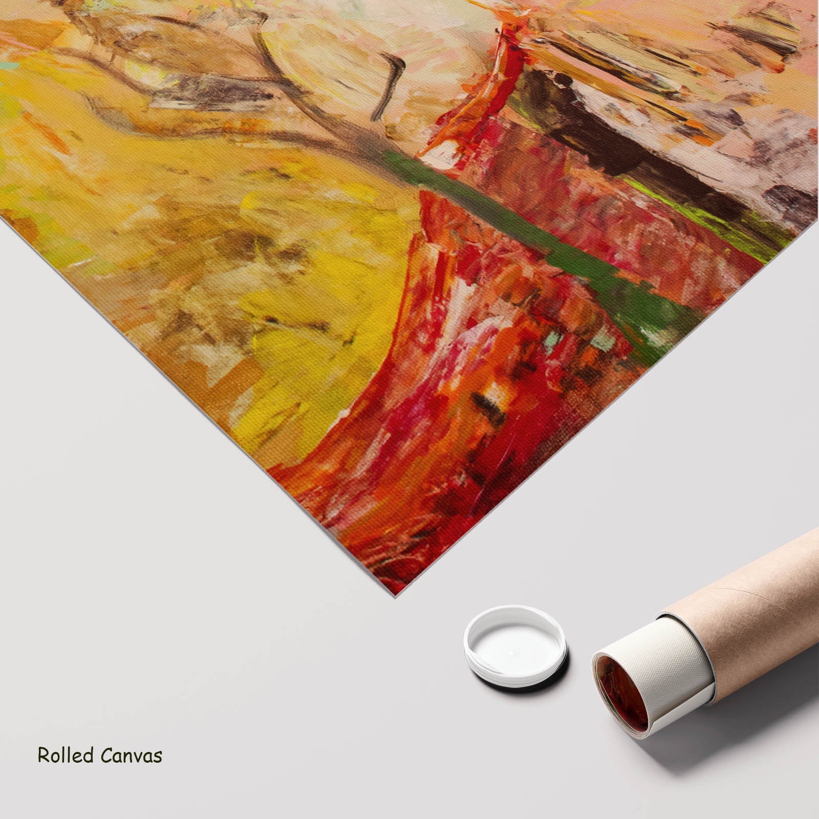 Albury, gold, pink, brown Limited Edition Print by Summer Jiang