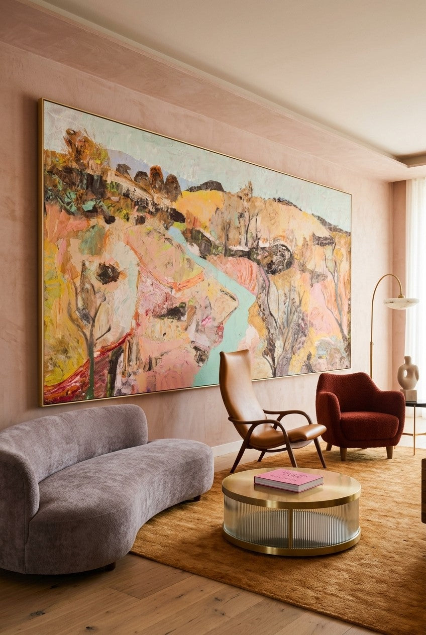 Albury | Limited Edition Large Scale Abstract Landscape Canvas Wall Art