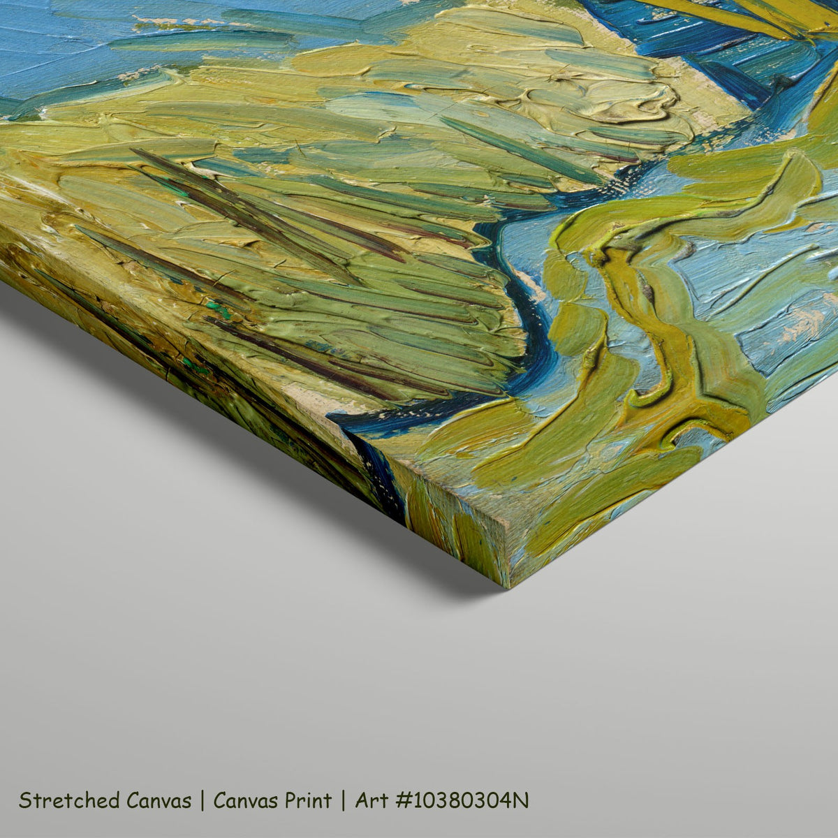 Two Poplars in the Alpilles near by Vincent van Gogh as a large stretched blue and yellow Impressionist canvas print