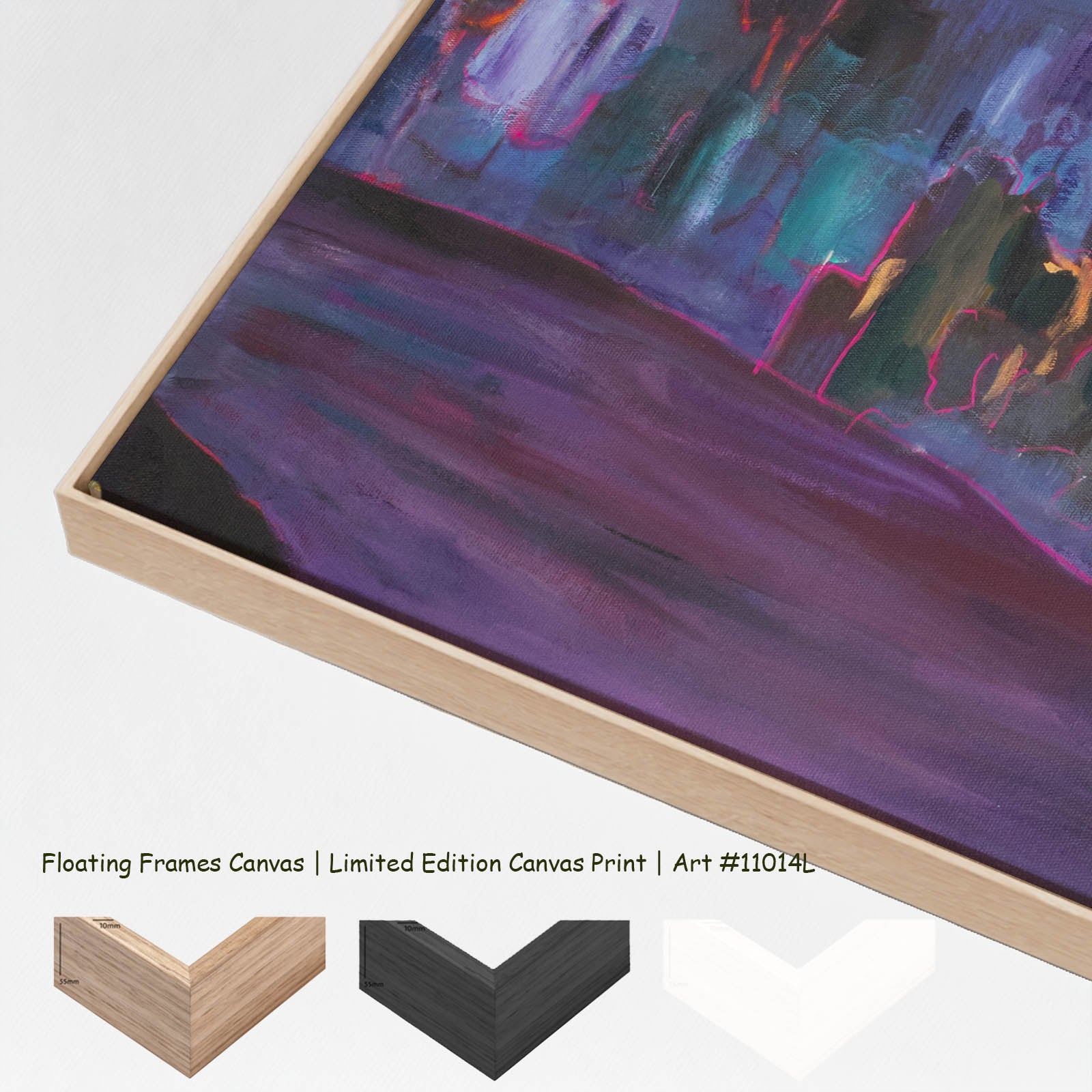 Between Two Worlds Large Scale canvas wall art with floating frame options
