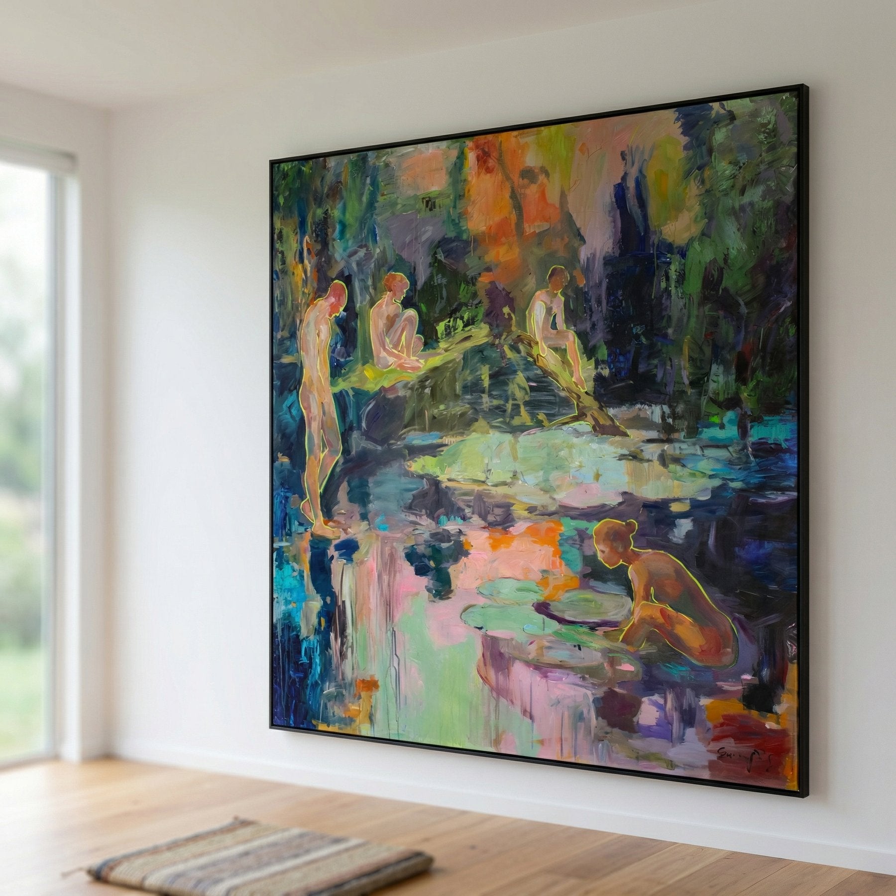 We Exist, green, pink, blue Limited Edition Print by Summer Jiang