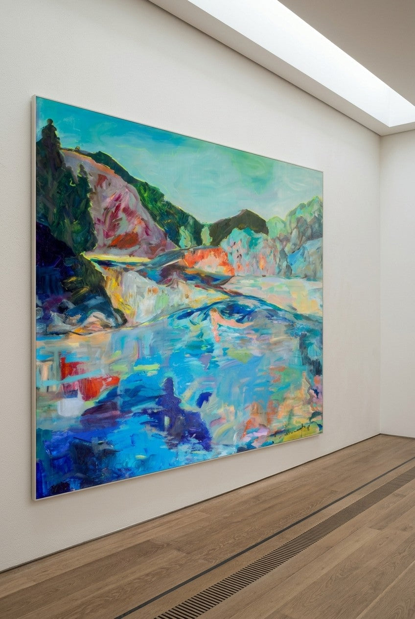 River Washes Me | Limited Edition Extra Large Abstract Canvas Wall Art