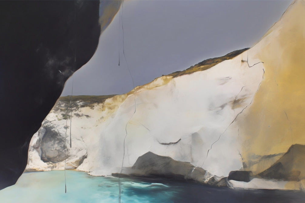 Nature water cave mountain landscape | The cliff #2310