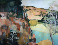 Little Murray River — Large Contemporary Landscape canvas wall art