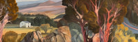 Long Drive — Panoramic Modern Landscape canvas wall art