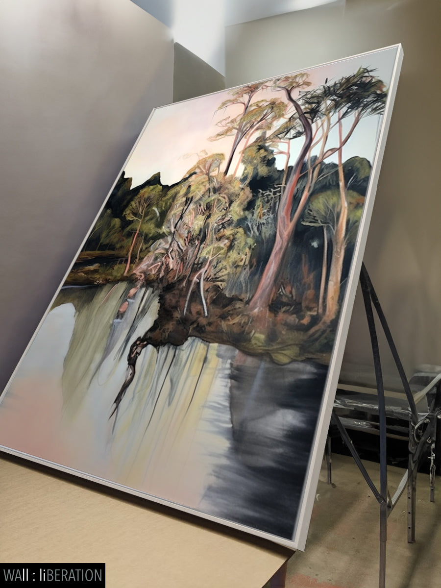 Contemporary abstract woodland portrayal | Murry Rriver #2335