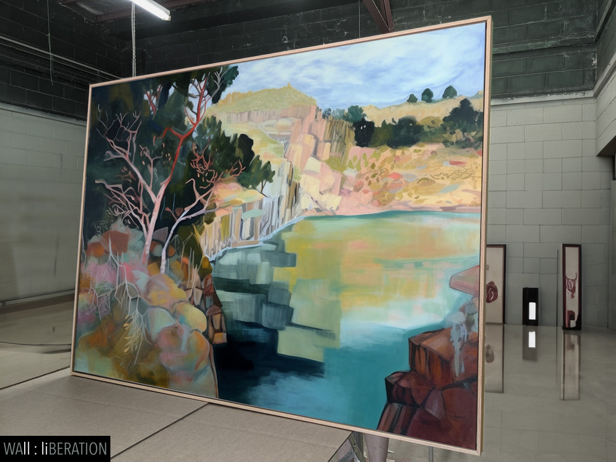 Australian victoria landscape painting | Murray river — main view