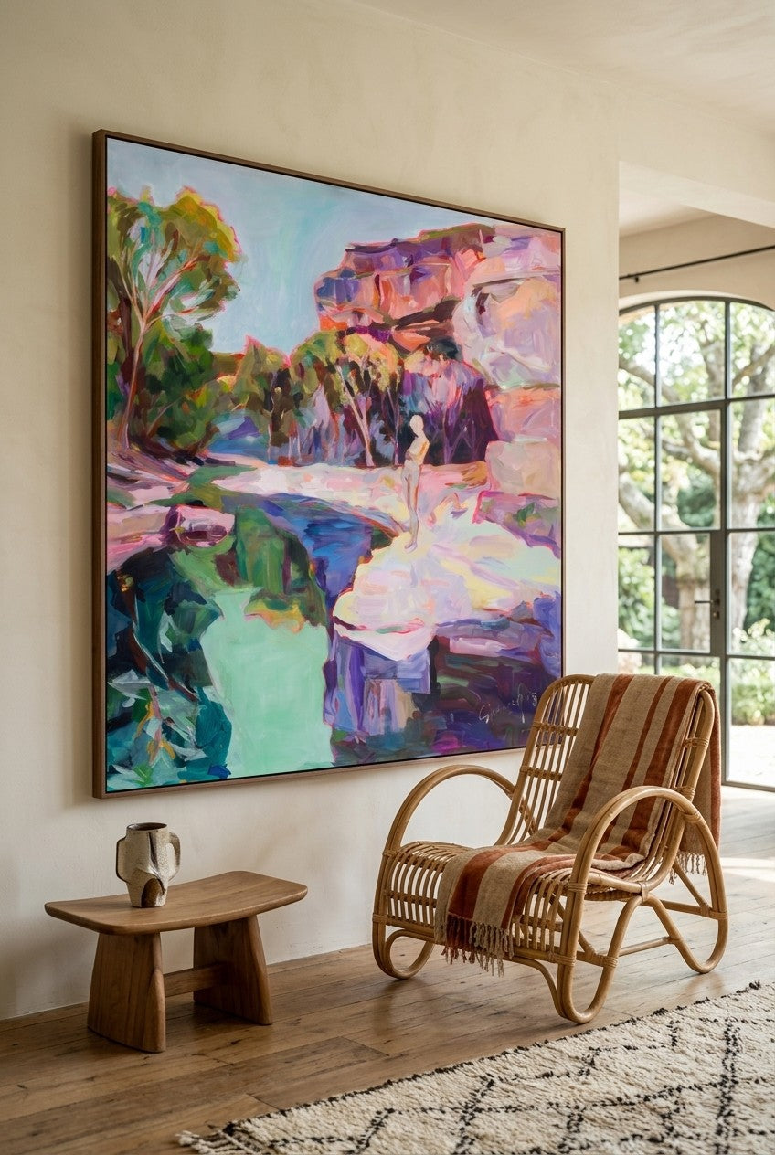 Contemplating | Limited Edition Oversized Abstract Canvas Art