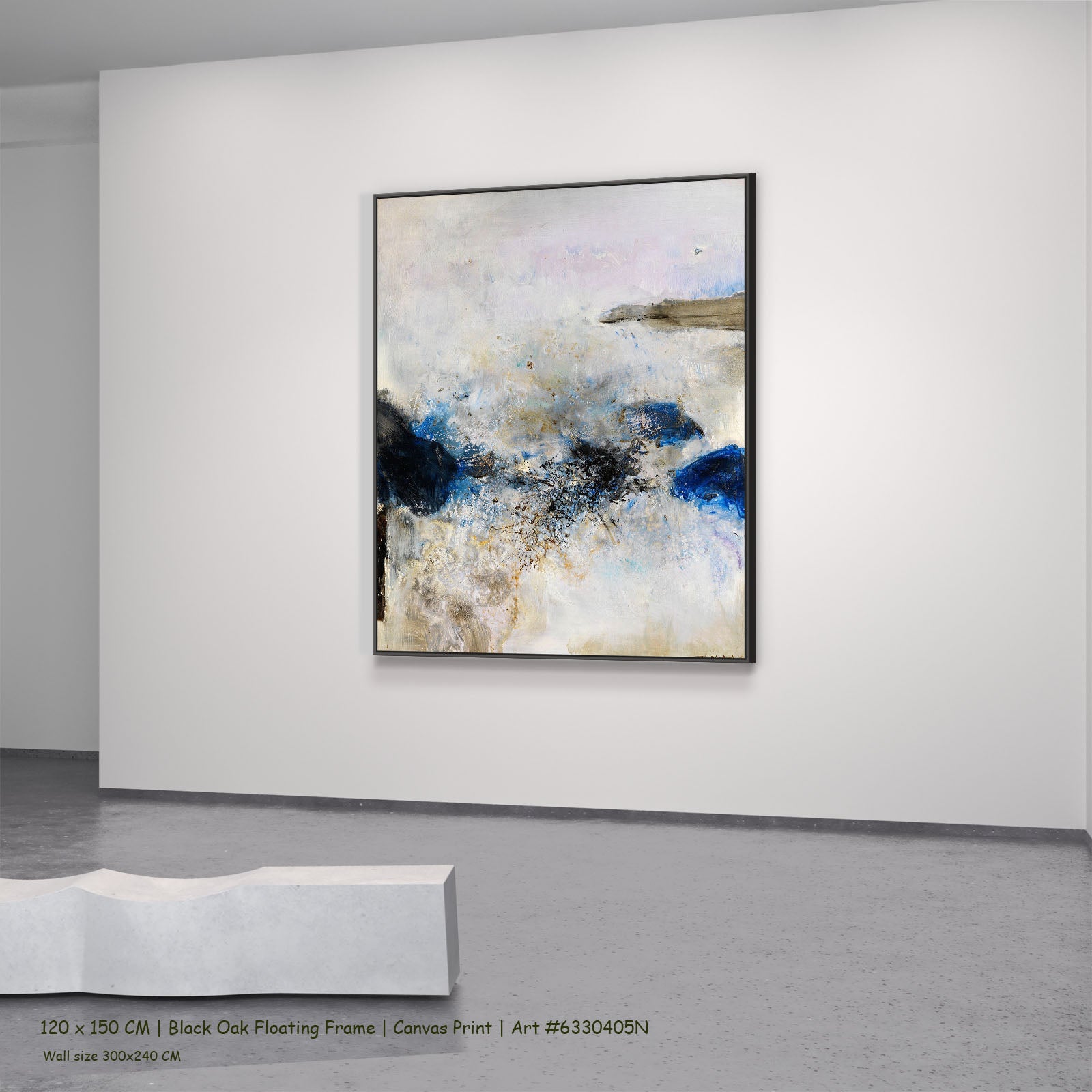 273N black oak — large canvas print