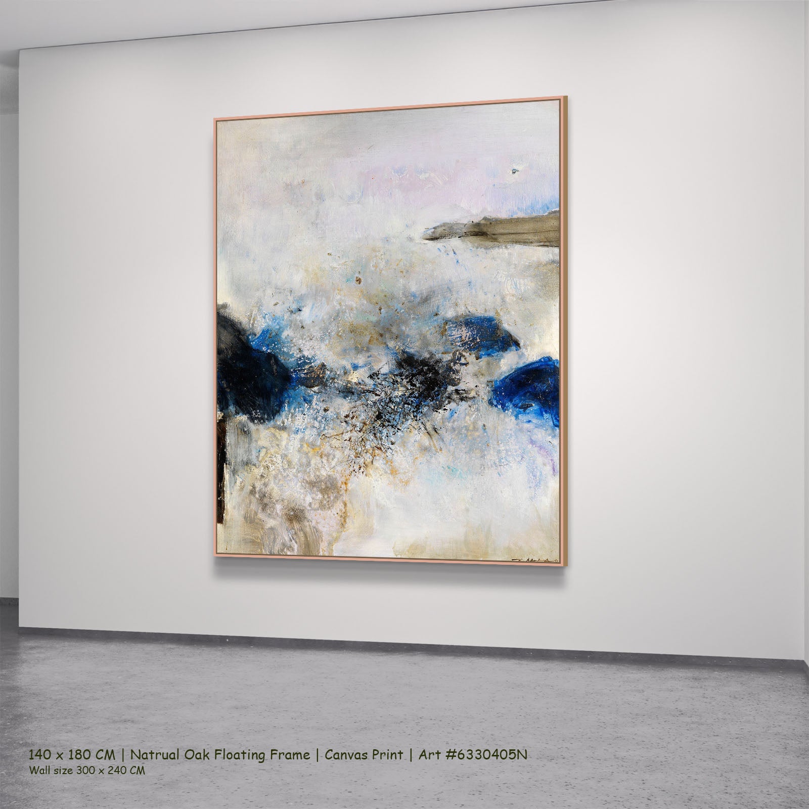 273N natural oak — large canvas print