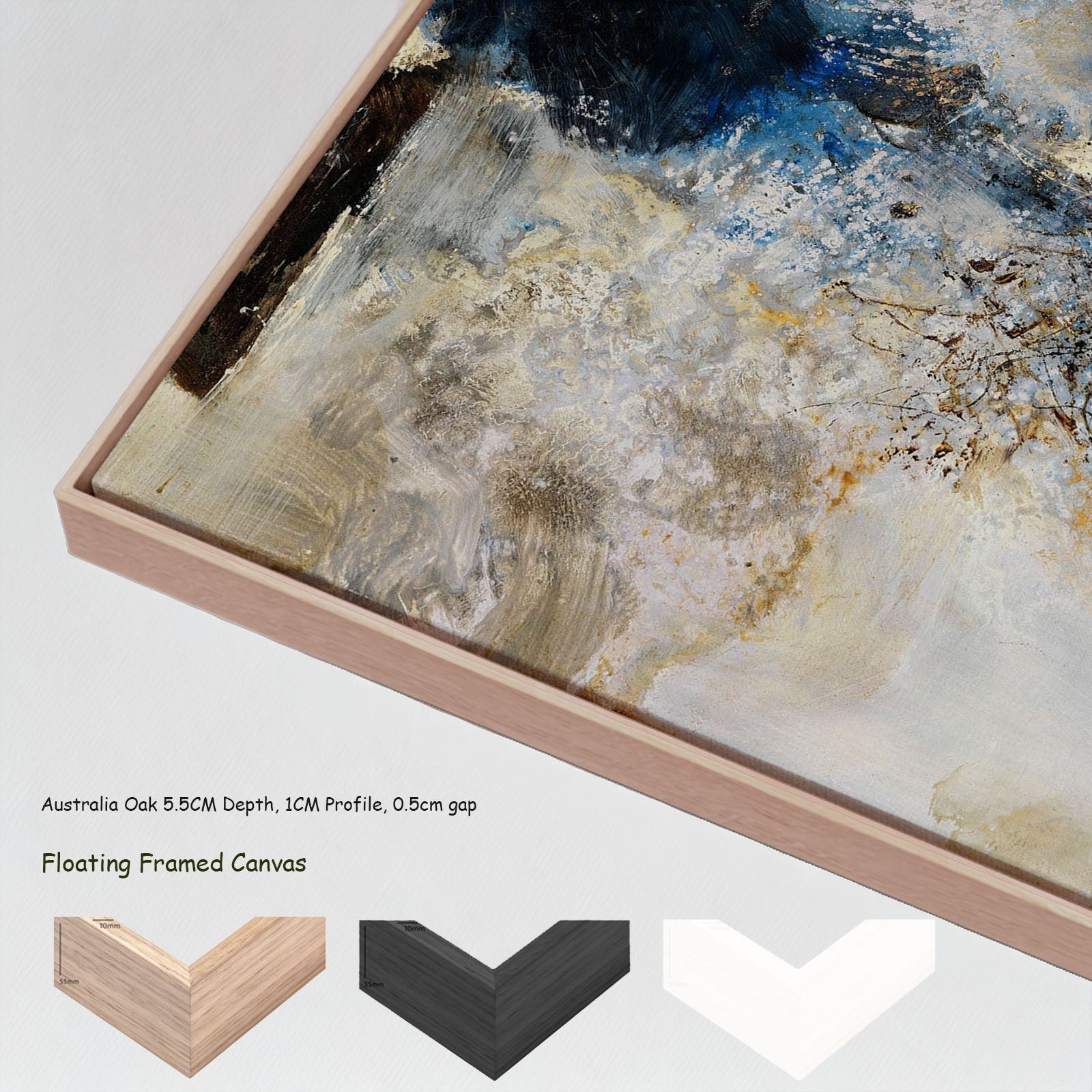 273N floating frames — large canvas print