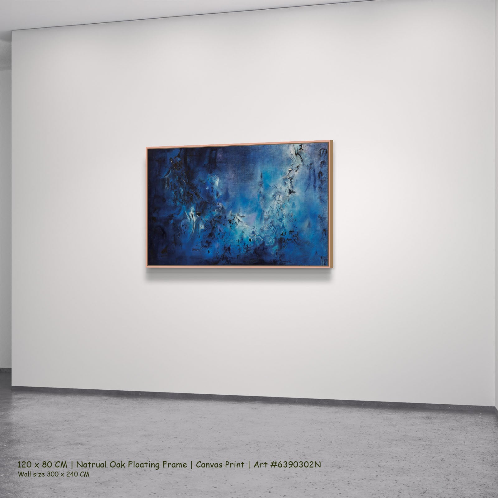 306N natural oak — large canvas print