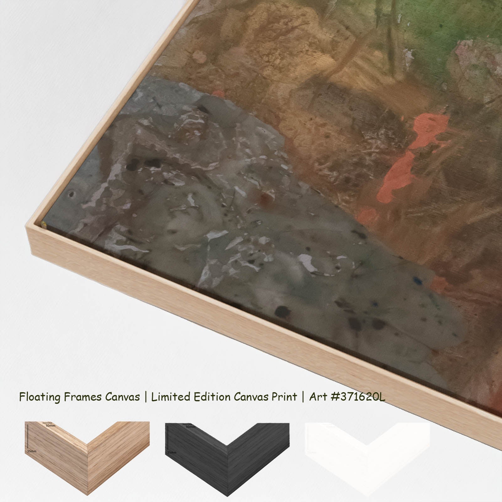 Path Becoming Oversized canvas wall art with floating frame options