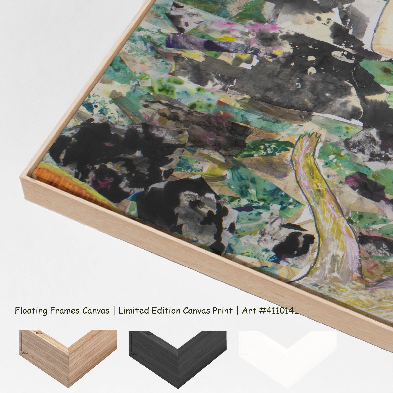 Leap of the Wild Heart Large canvas wall art with floating frame options