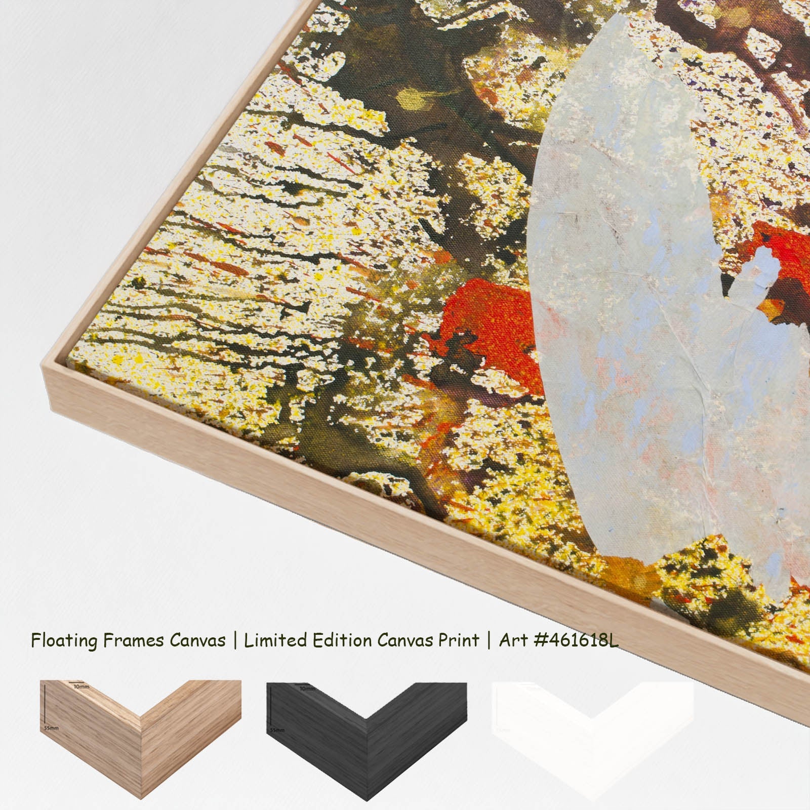 Surrender Extra Large canvas wall art with floating frame options