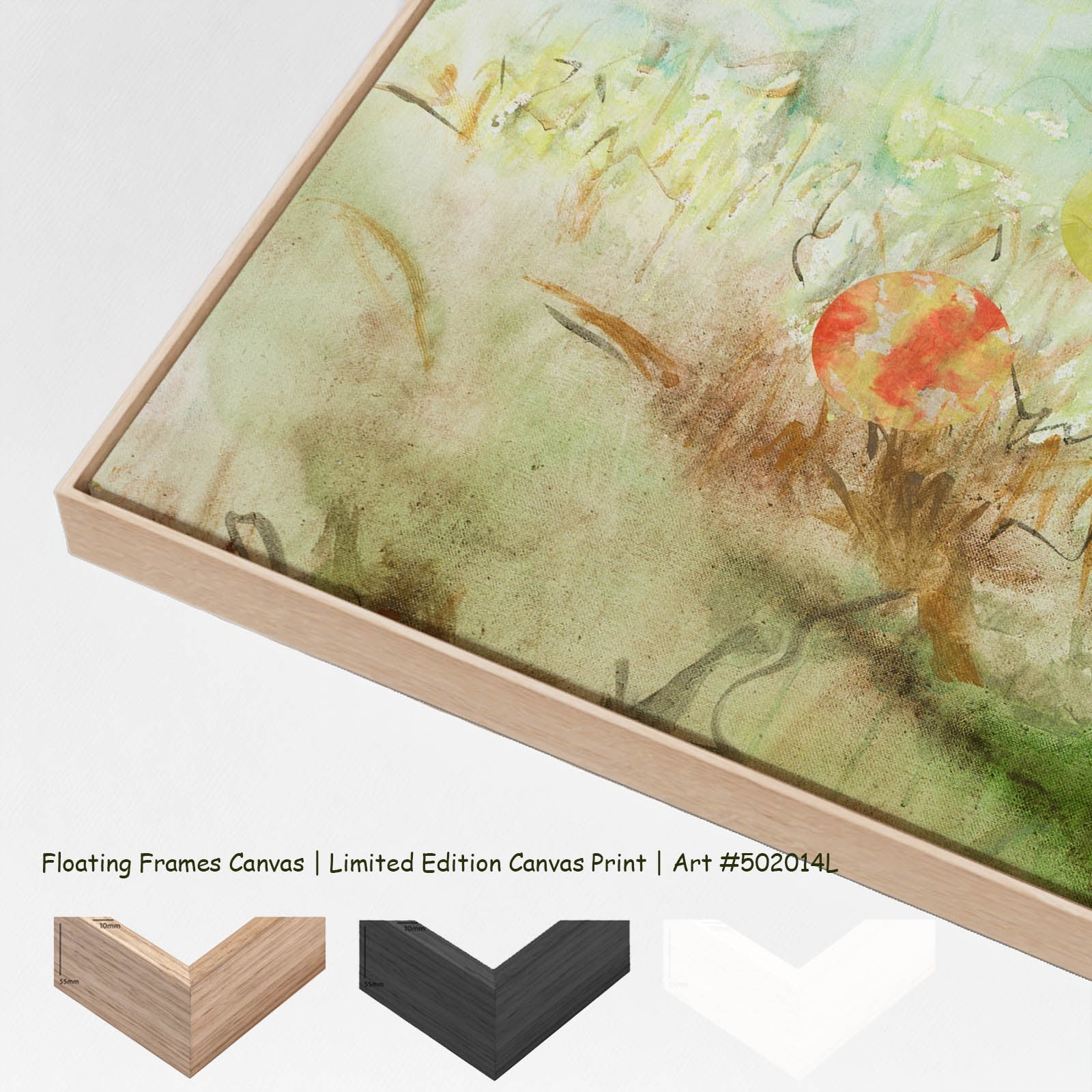 Cycle Without Resistance Large Scale canvas wall art with floating frame options
