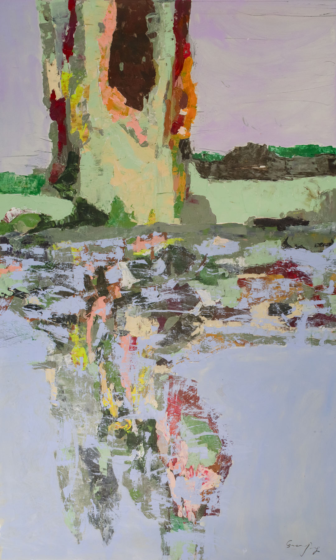 Forgotten, green, pink, purple, brown Limited Edition Print by Summer Jiang