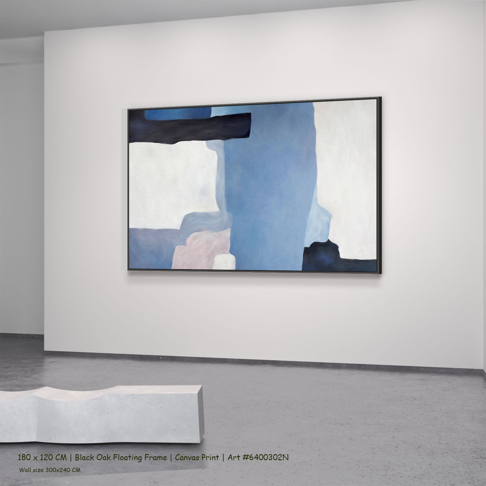 529N black oak — large canvas print