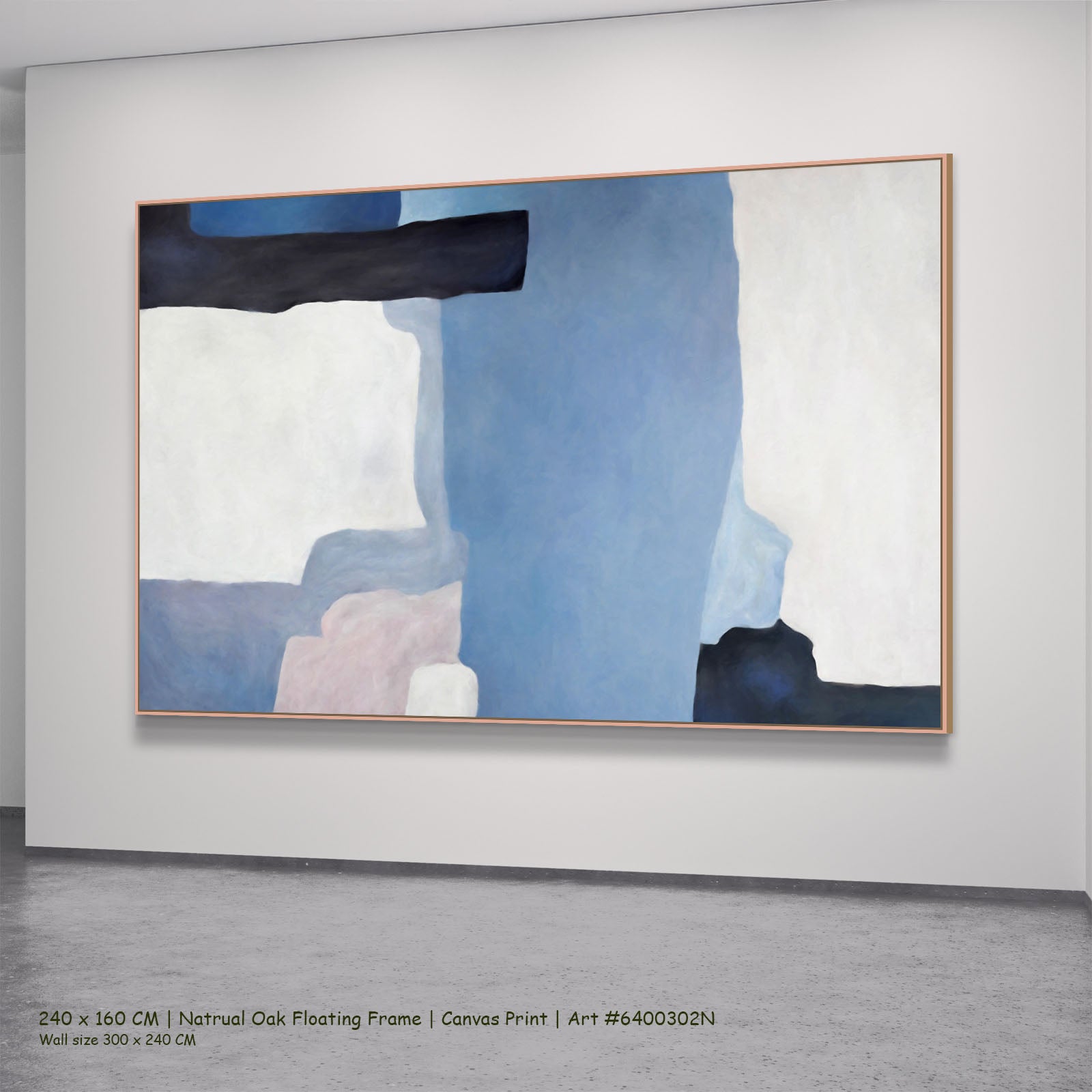 529N natural oak — large canvas print