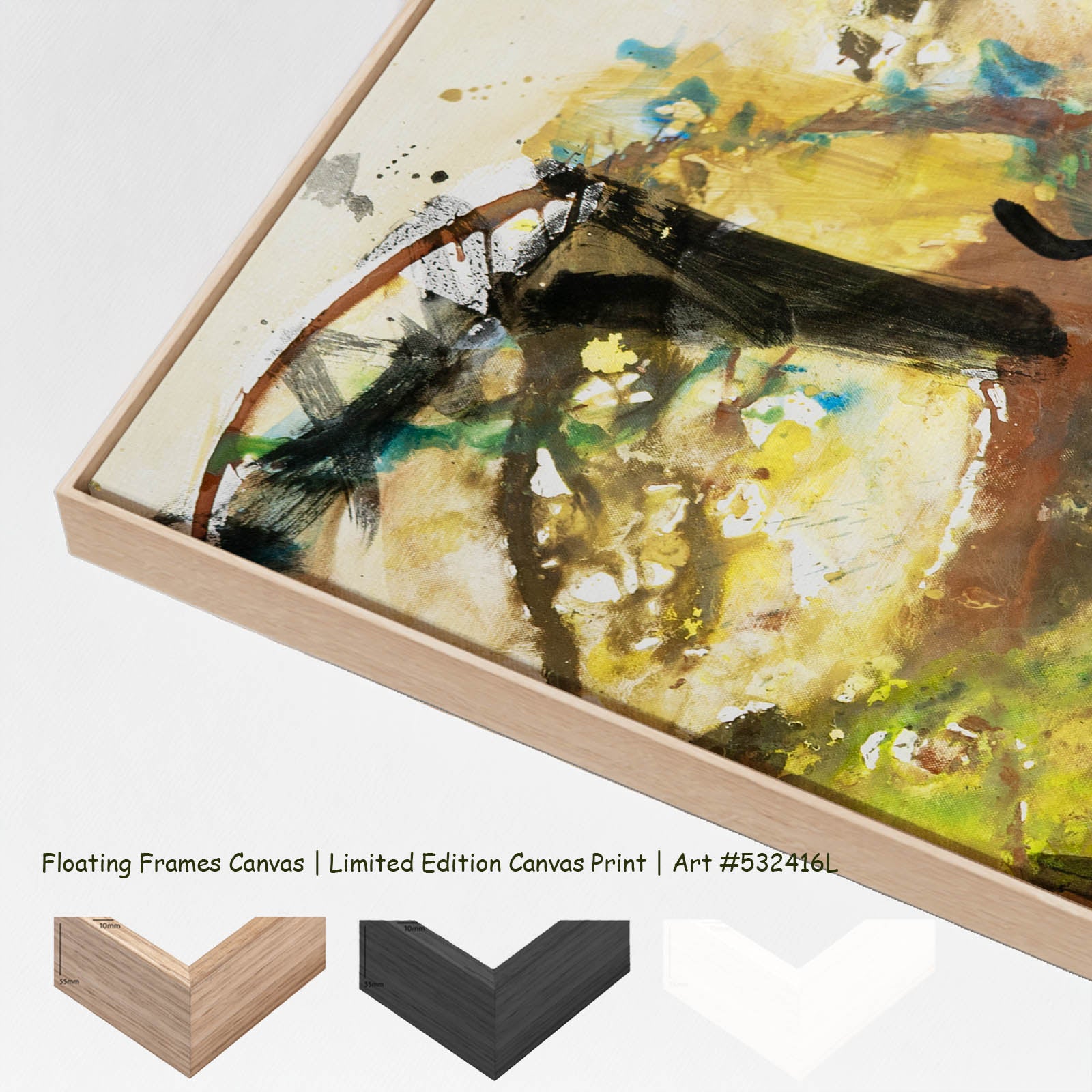 The Climb Large canvas wall art with floating frame options