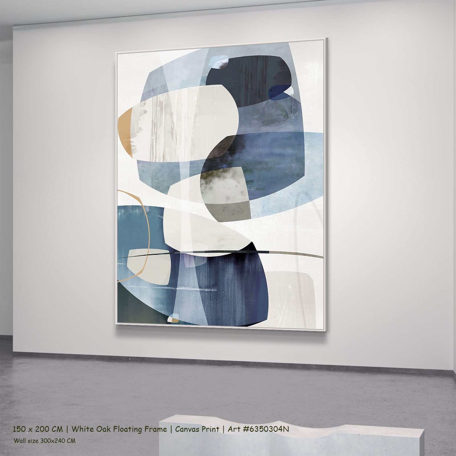 560N white oak — large canvas print