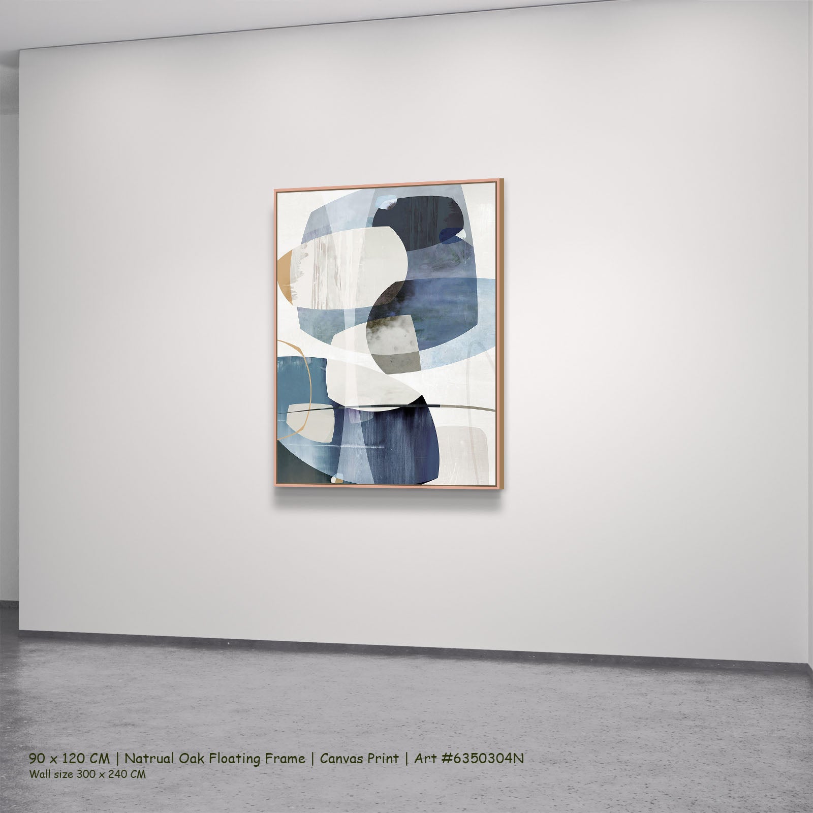 560N natural oak — large canvas print