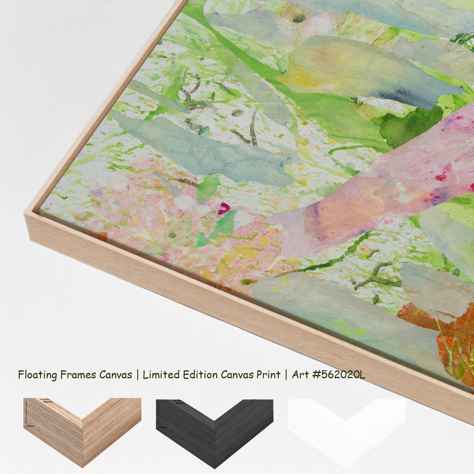 Merge Oversized canvas wall art with floating frame options