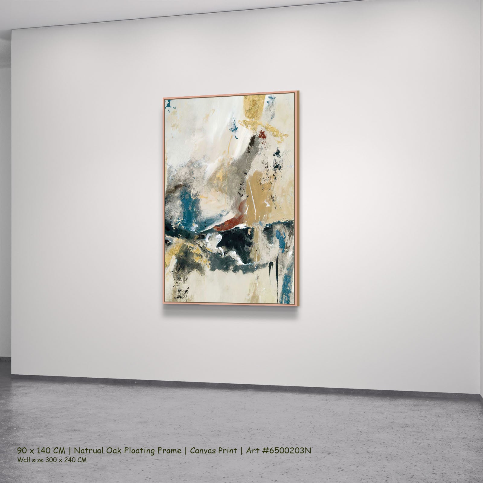 7100203N natural oak — large canvas print
