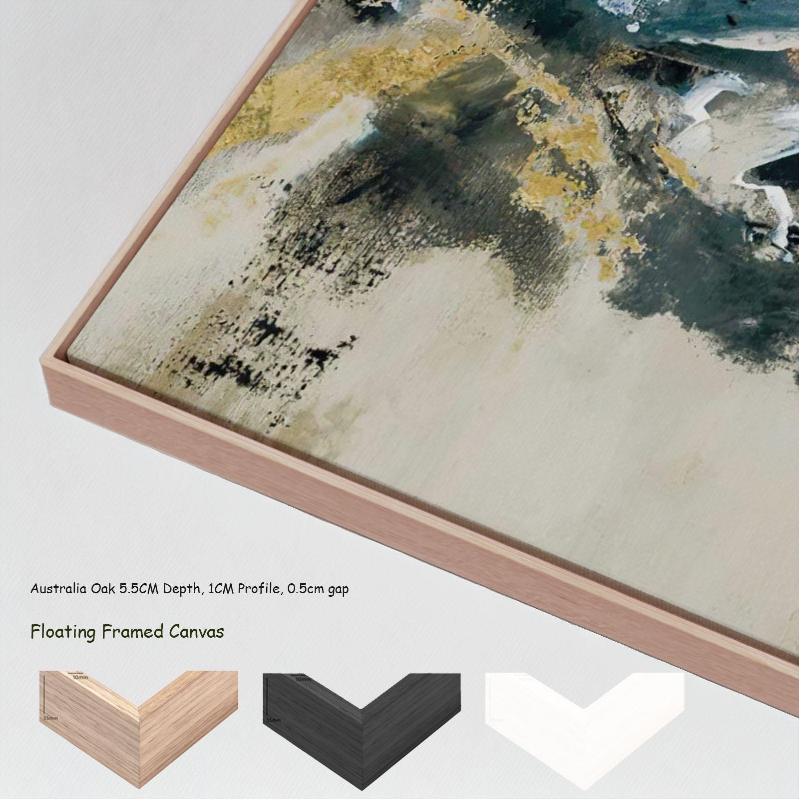 7100203N floating frames — large canvas print