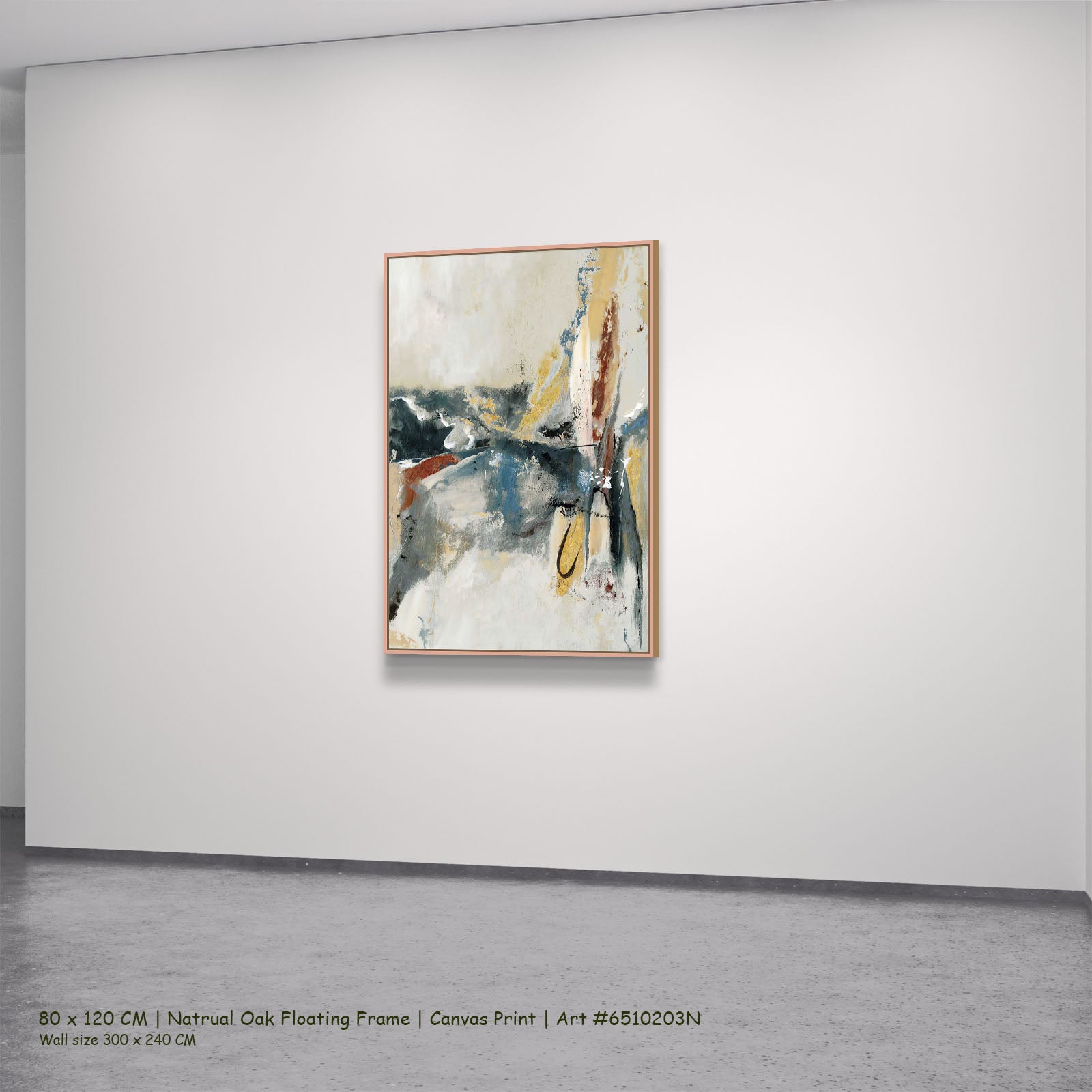 7110203N natural oak — large canvas print
