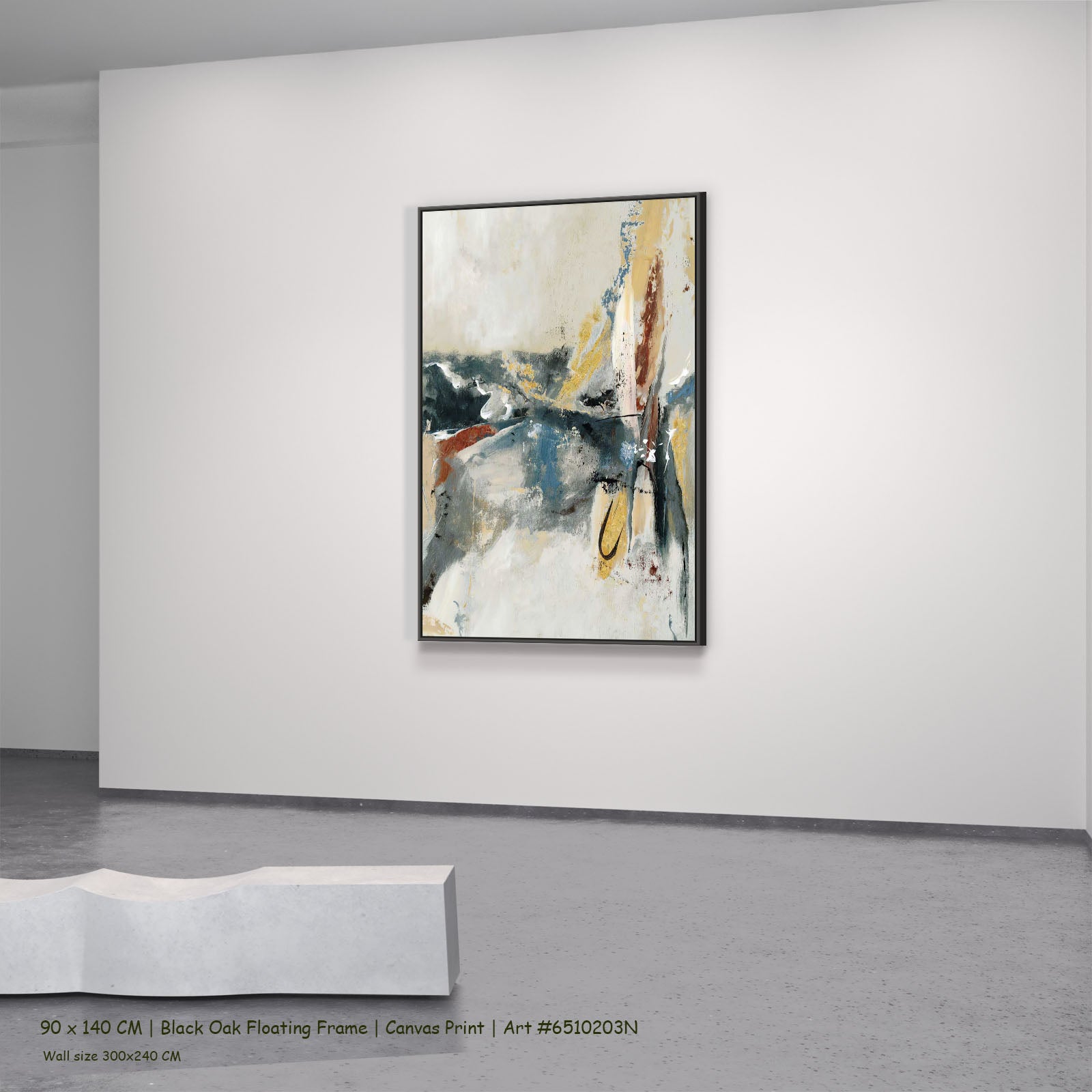 7110203N black oak — large canvas print