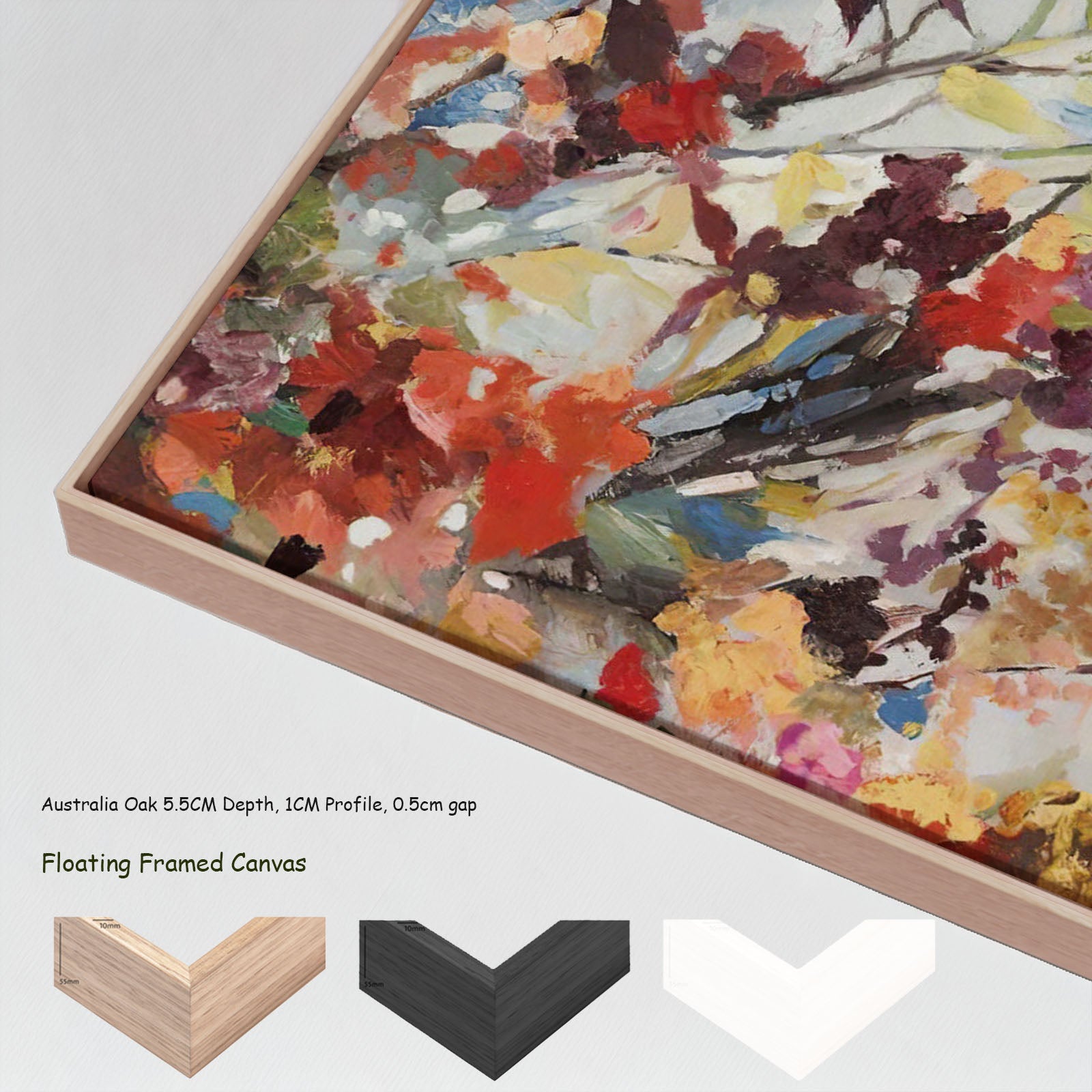 7140304N floating frames — large canvas print
