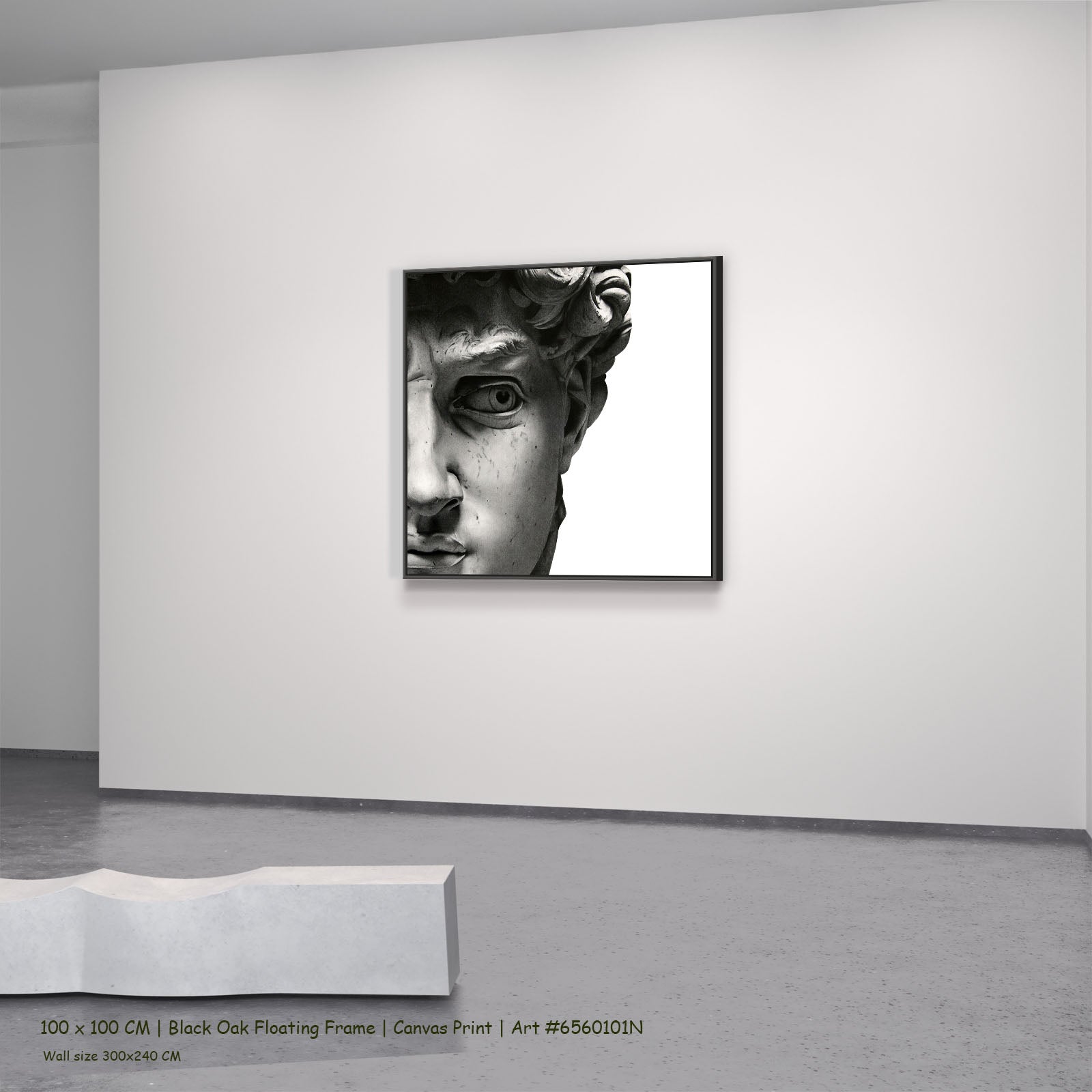 7160101N black oak — large canvas print