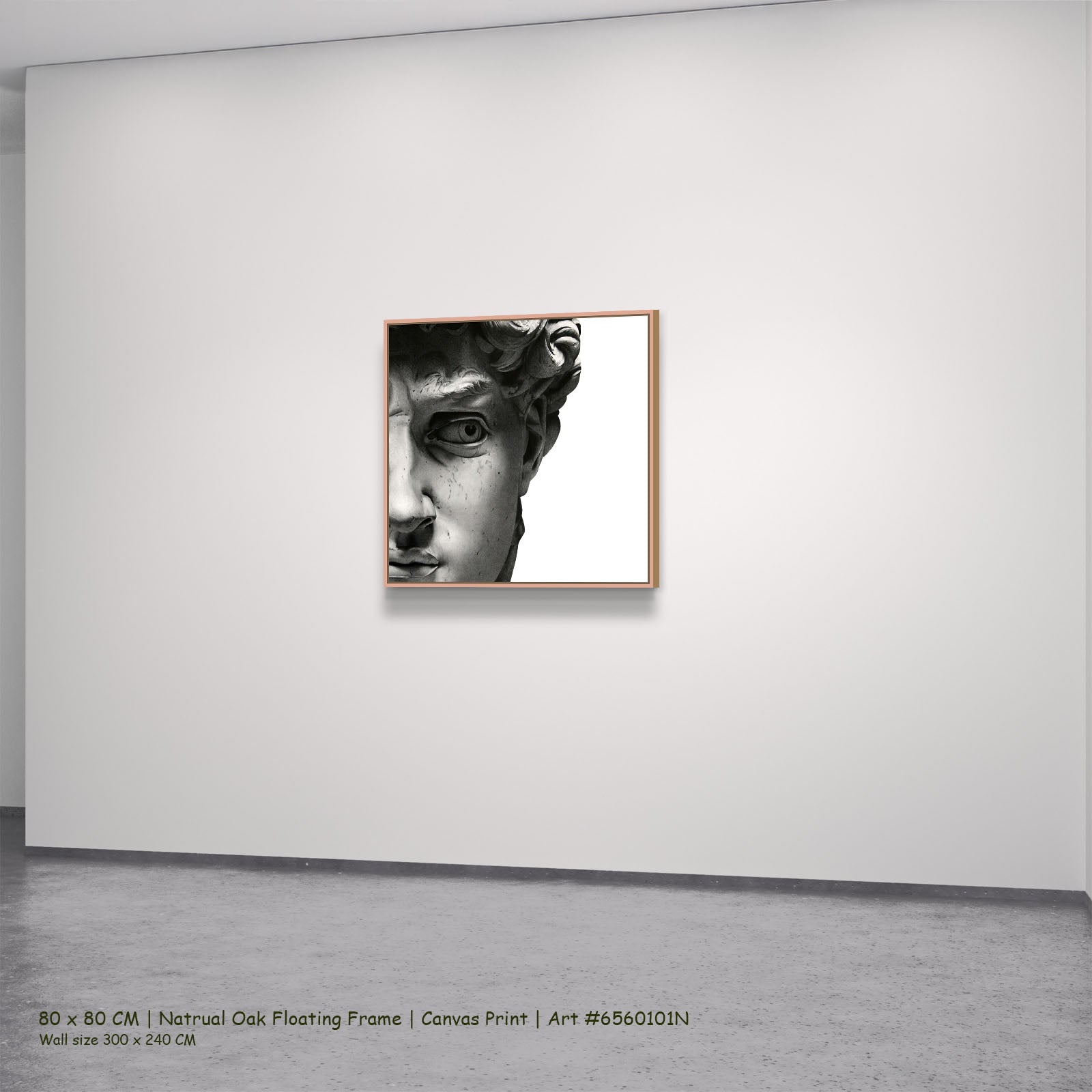 7160101N natural oak — large canvas print
