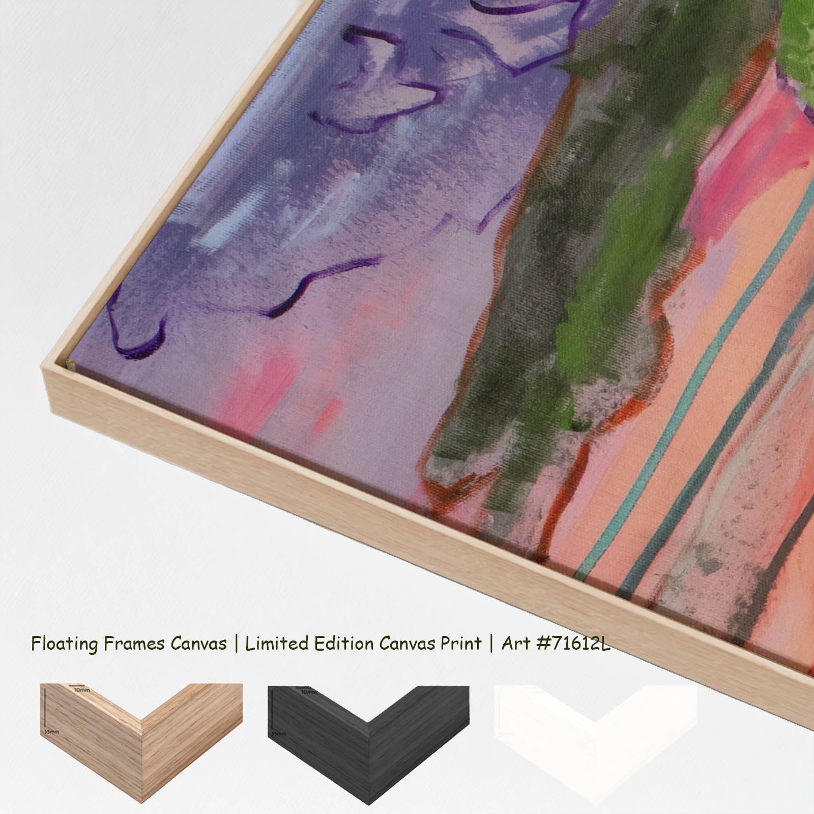 Rebellion, green, blue, pink, purple Limited Edition Print by Summer Jiang