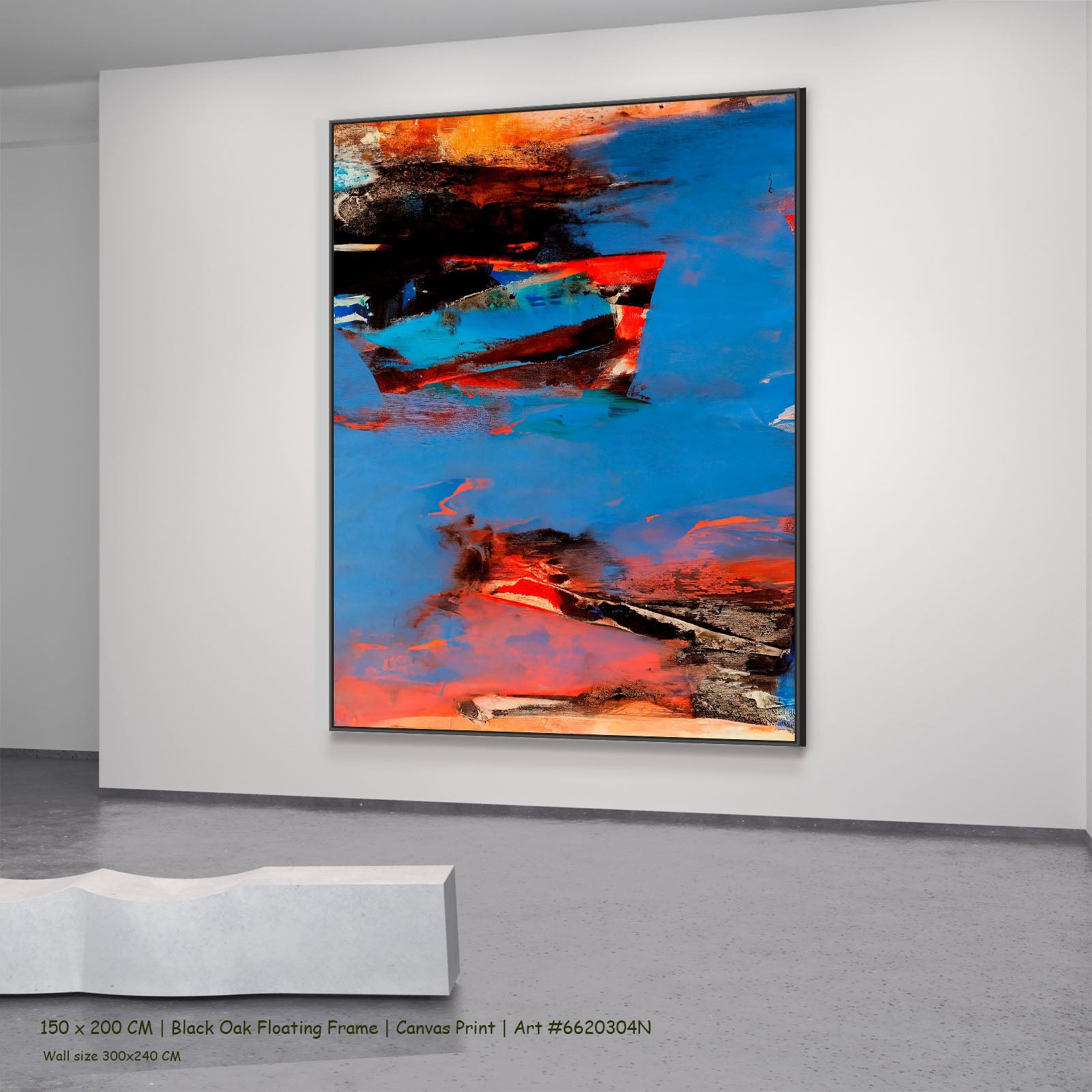 7190304N black oak — large canvas print