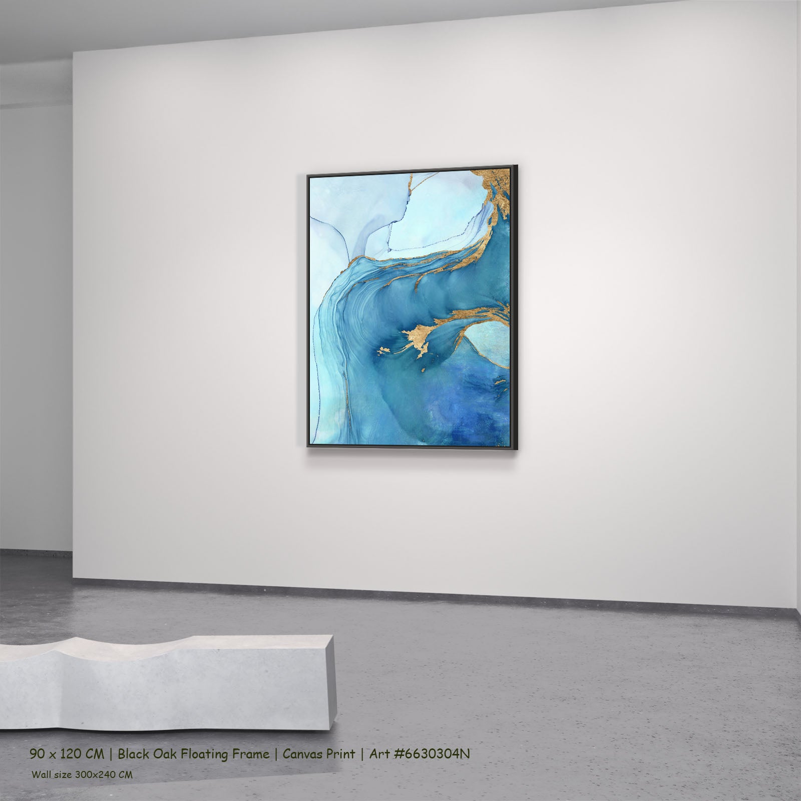 7200304N black oak — large canvas print