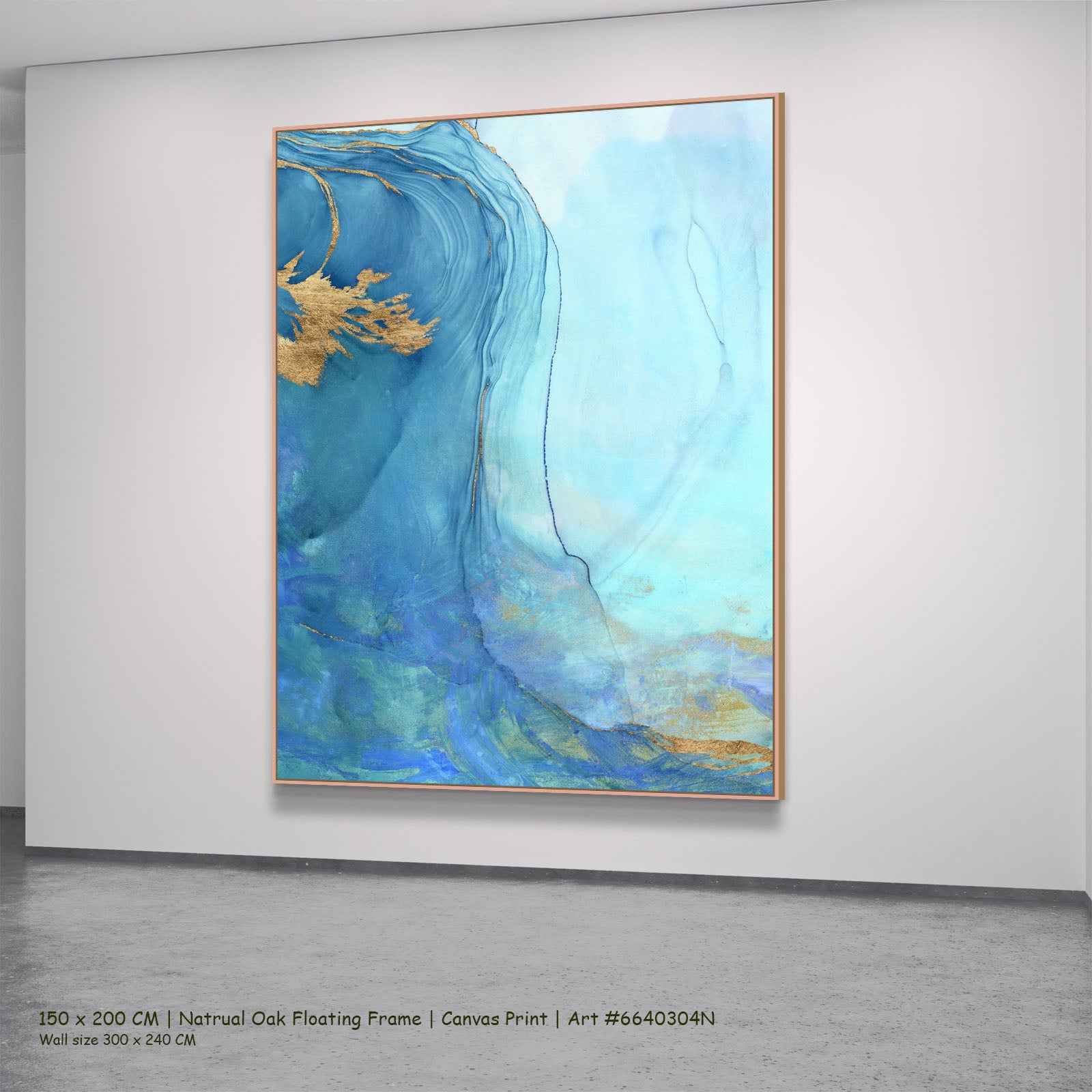 7210304N natural oak — large canvas print