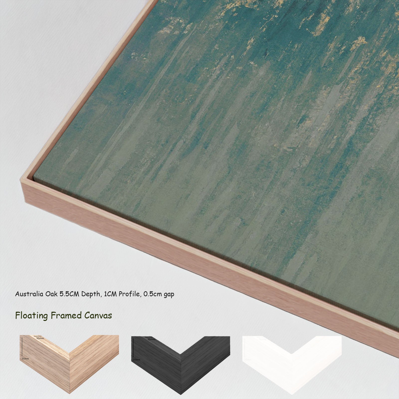 7220203N floating frames — large canvas print