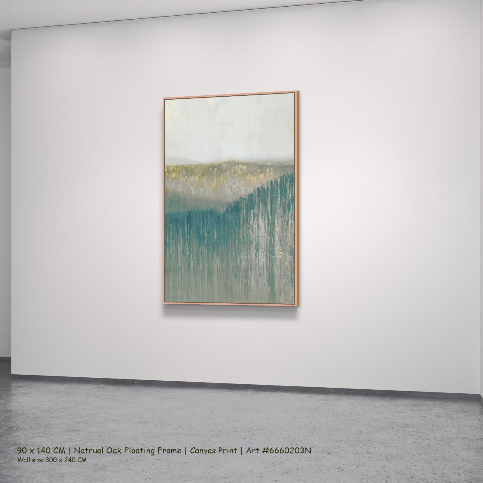 7230203N natural oak — large canvas print