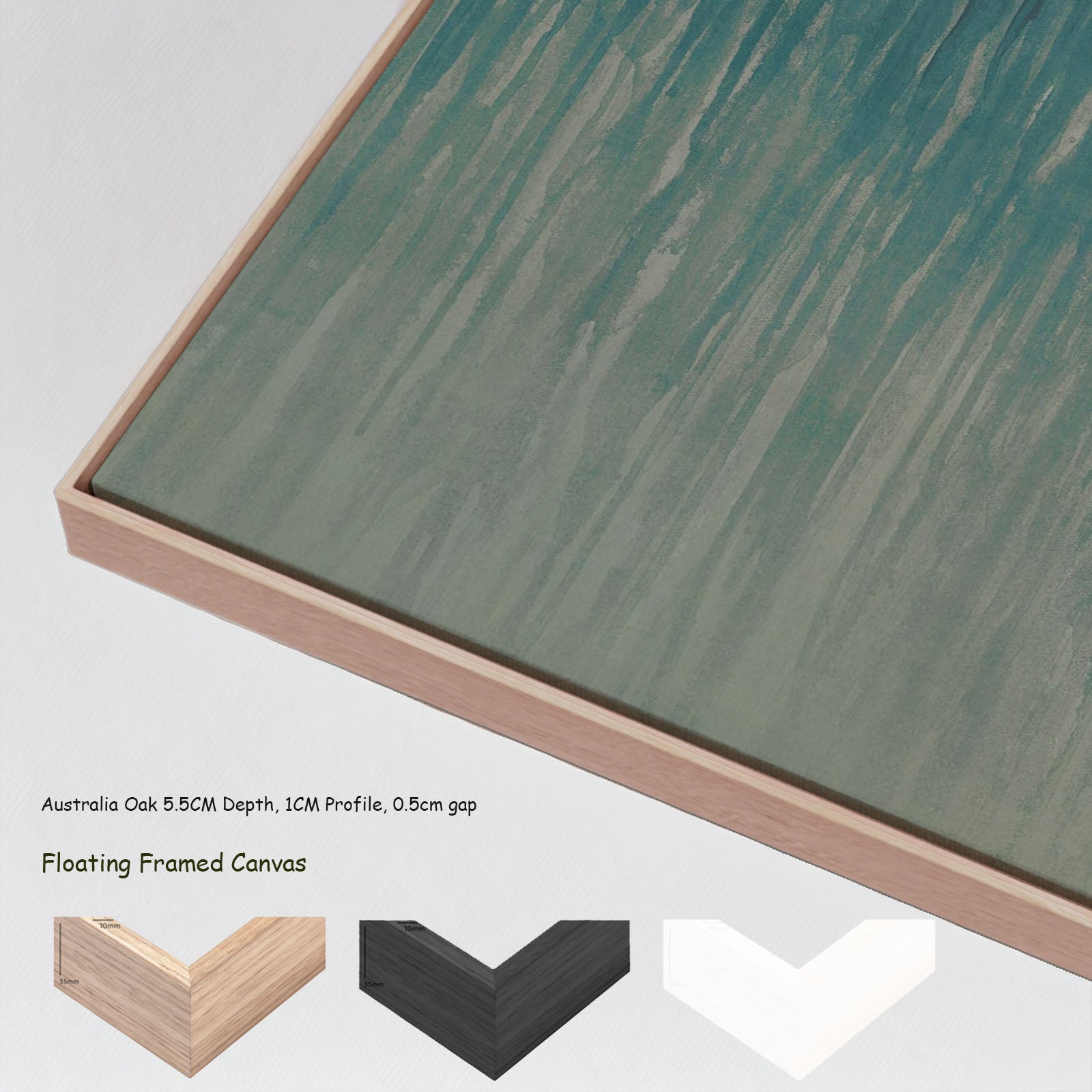 7230203N floating frames — large canvas print