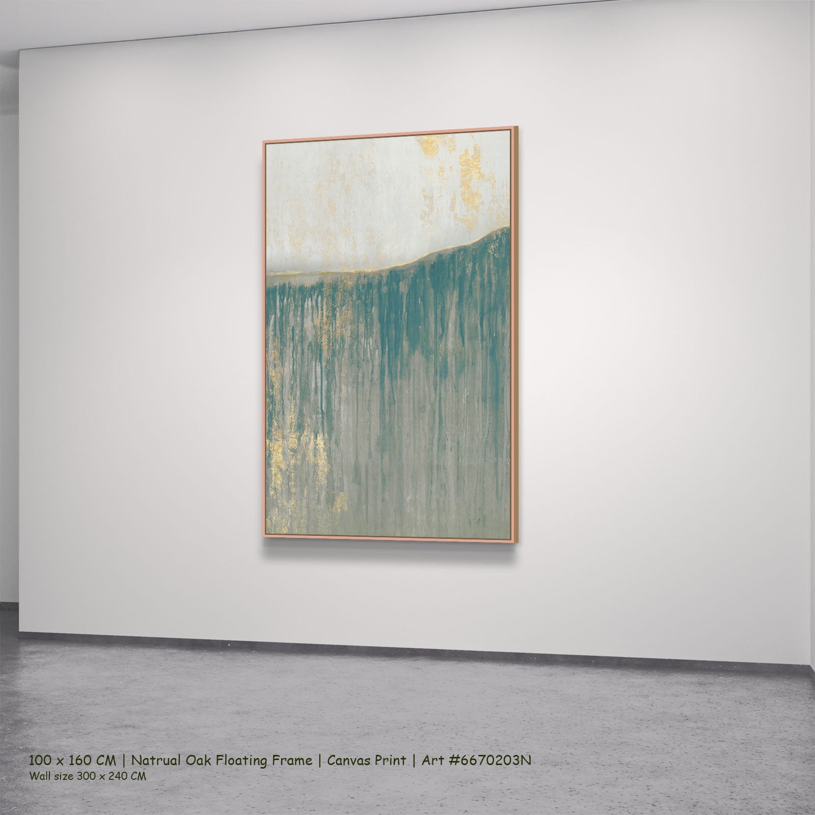 7240203N natural oak — large canvas print
