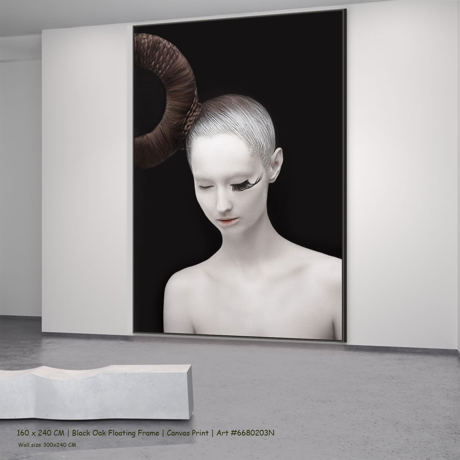 7250203N black oak — large canvas print