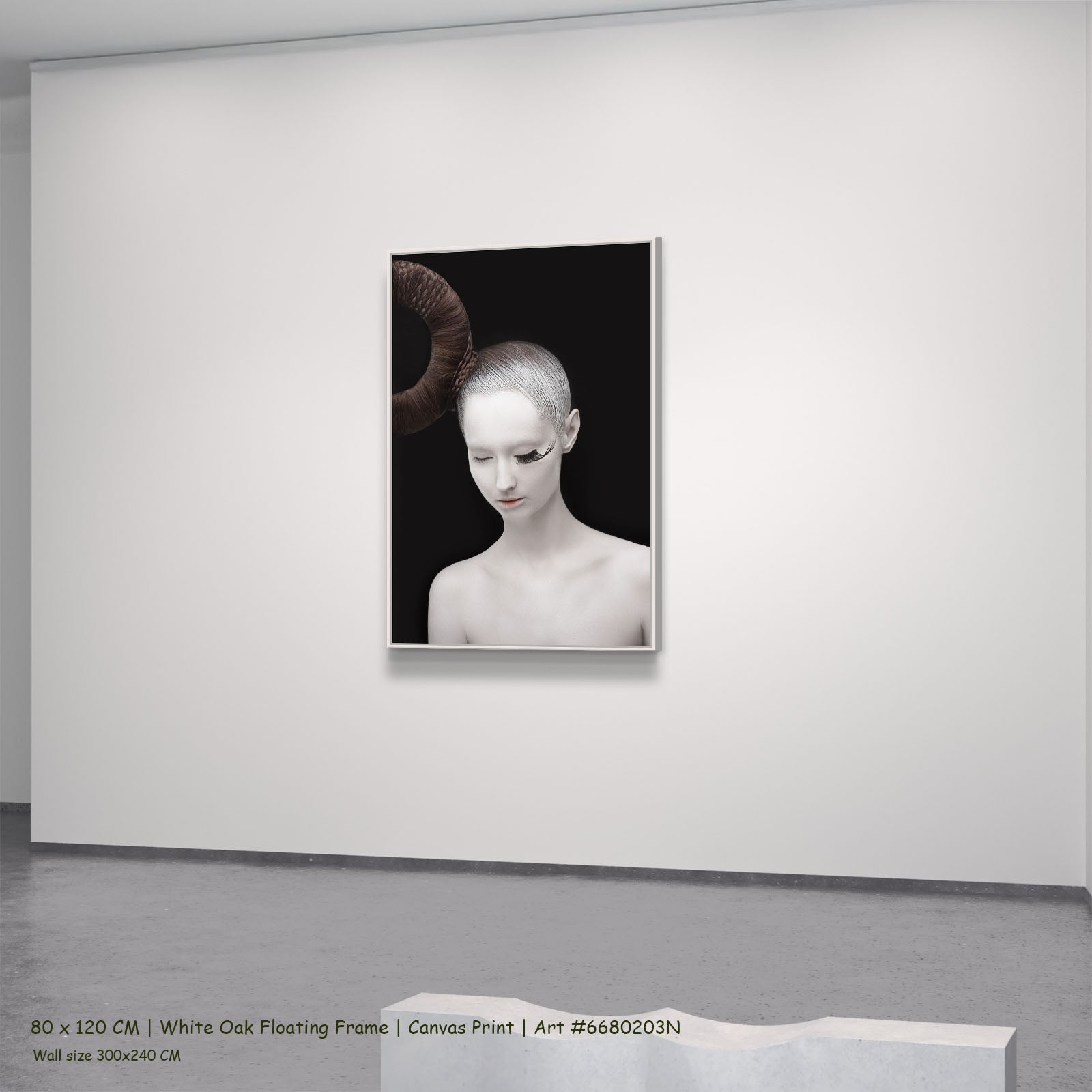 7250203N white oak — large canvas print