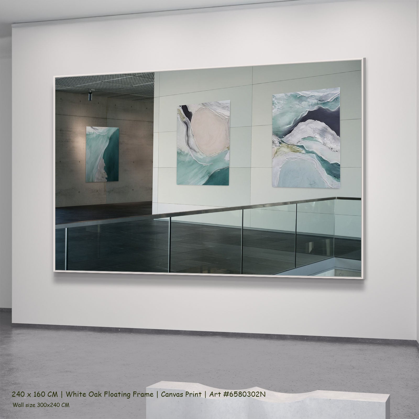 777N white oak — large canvas print